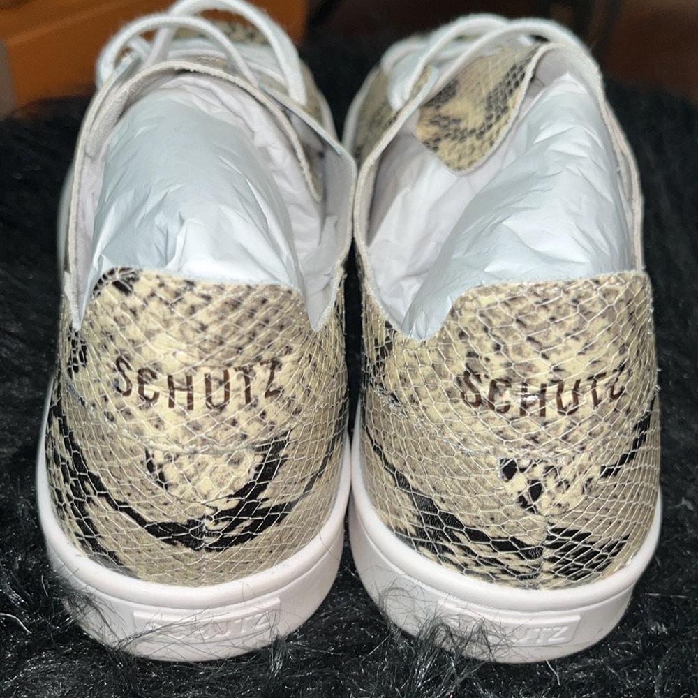 Schutz Leather Sneakers - Picture 2 of 9